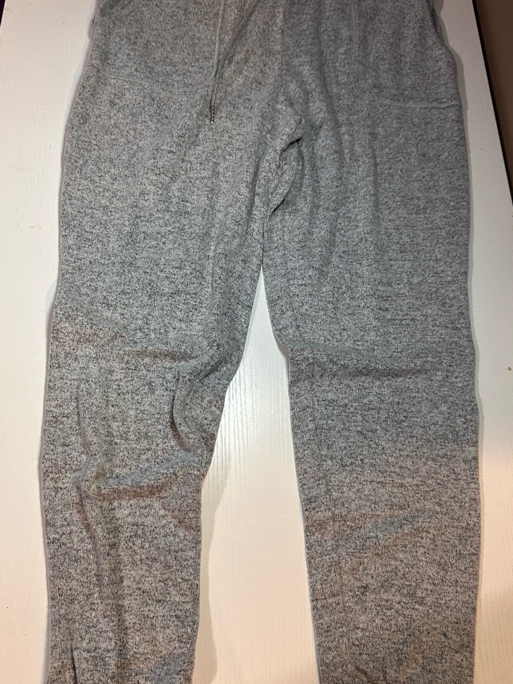 Garage Women's Heather Gray Athletic Knit Drawstring sweat pants